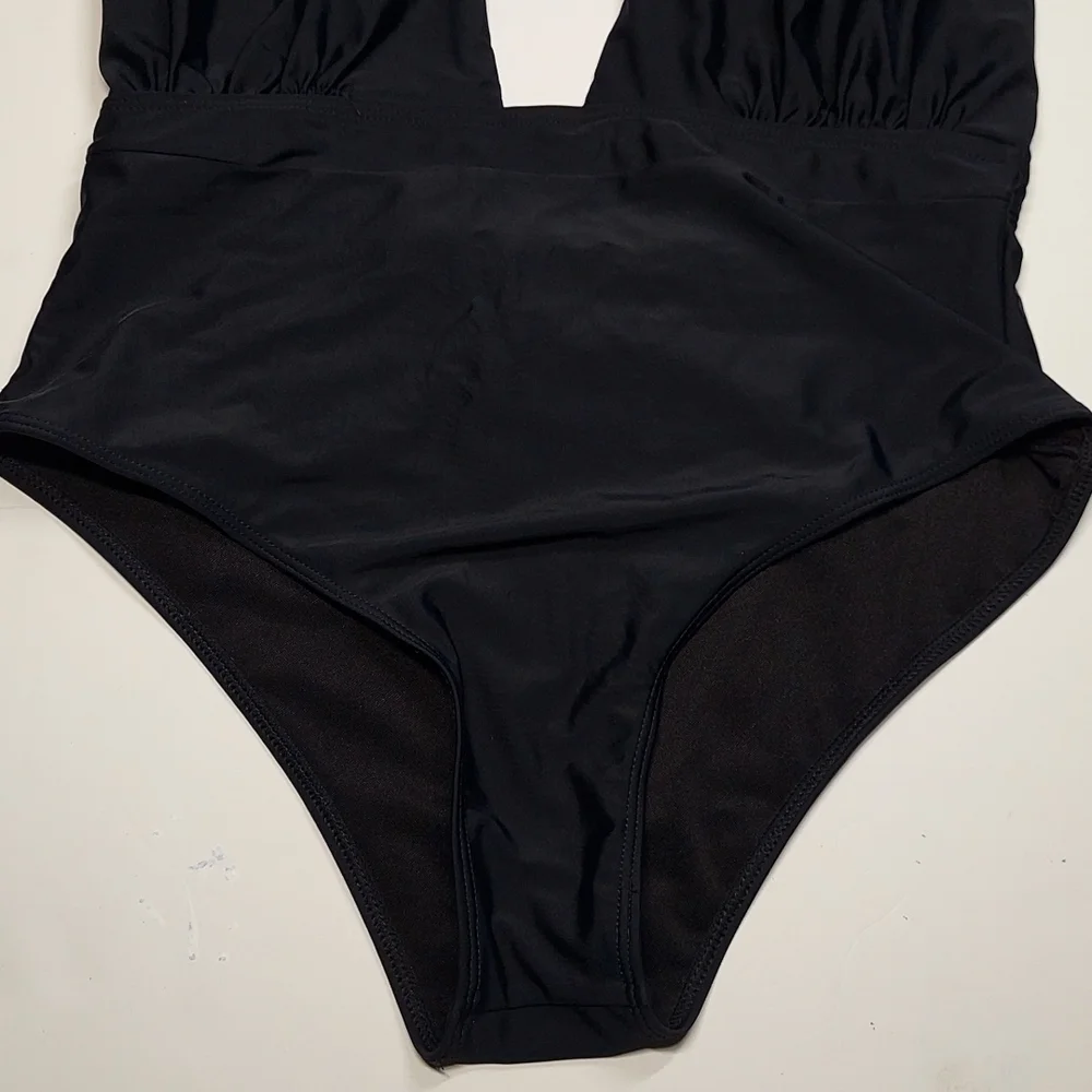 Lizaful Black One Piece Swimwear 8